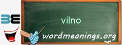 WordMeaning blackboard for vilno